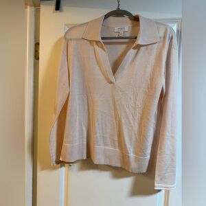 Banana Republic Collared, V-Neck Merino Wool Sweater